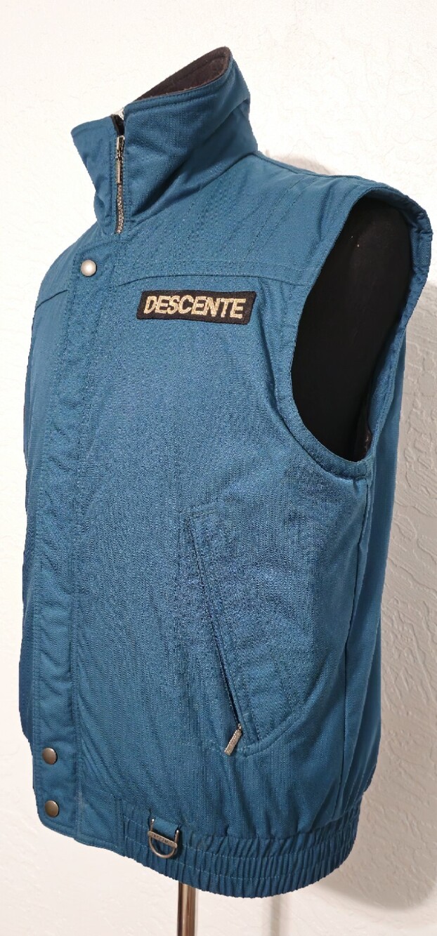 Vintage Descente Vest 90s 🔥 Original Ski Snowboarding Jacket Men's Medium Teal